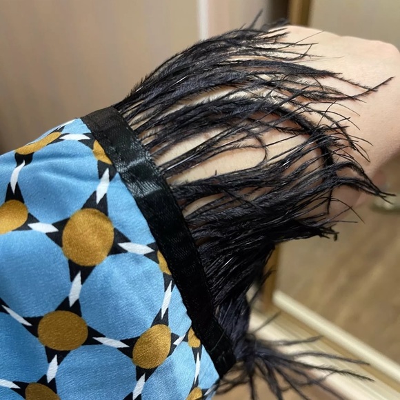 Blue printed kimono jacket - Picture 9 of 13